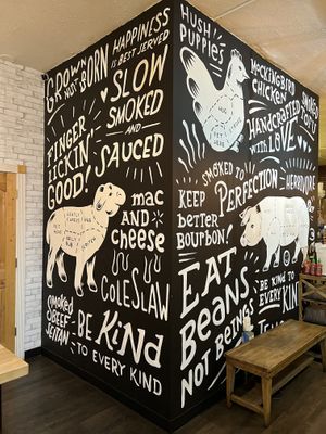 the wall 💚  at Homegrown Smoker in Portland