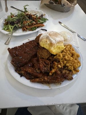 Combo plate   at Homegrown Smoker in Portland