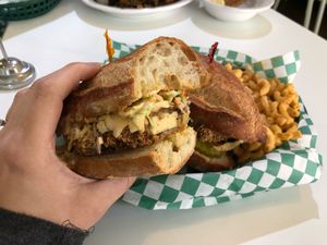 Po Boy at Homegrown Smoker in Portland