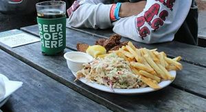 Combo Plate at Homegrown Smoker in Portland