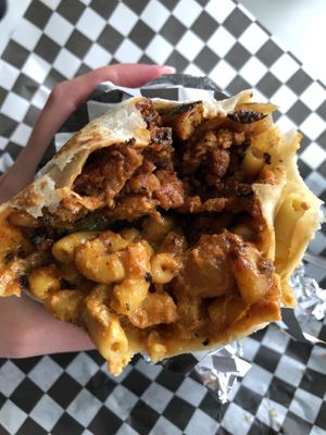 Macnocheeto Burrito at Homegrown Smoker in Portland