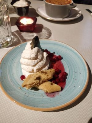 Lemon mousse at Blackbird in Gothenburg