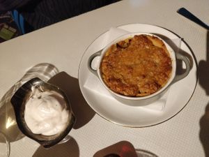 Apple and pear pie at Blackbird in Gothenburg