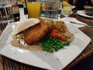 Schnitzel at Blackbird in Gothenburg