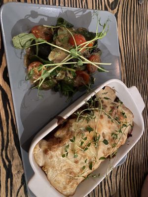 The lasagne which was very good!  at Blackbird in Gothenburg