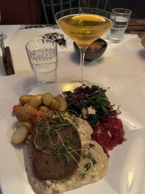 Seitan dish  at Blackbird in Gothenburg