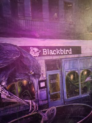 Wall art at Blackbird in Gothenburg