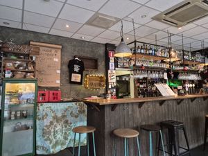 The bar at Blackbird in Gothenburg