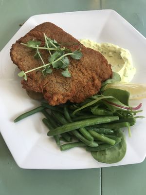 Seitan schnitzel 😍   at Blackbird in Gothenburg