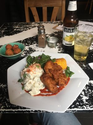 BFC - Blackbird Fried Chickun & Chilli Cheese Balls at Blackbird in Gothenburg