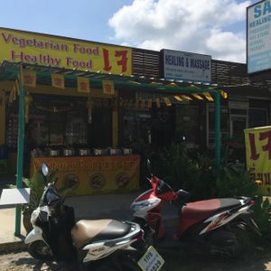From the street at Vegan Khunnay in Koh Samui