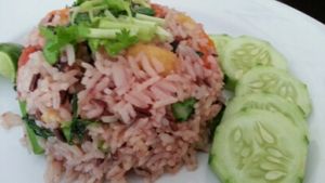 fried rice at Vegan Khunnay in Koh Samui