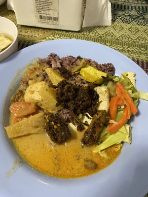 120baht all you can eat  at Vegan Khunnay in Koh Samui