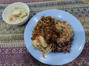 Vegan buffet - all-you-can-eat 120 baht at Vegan Khunnay in Koh Samui