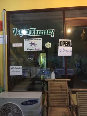 Re-opening date - 25th Jan 2017. at Vegan Khunnay in Koh Samui