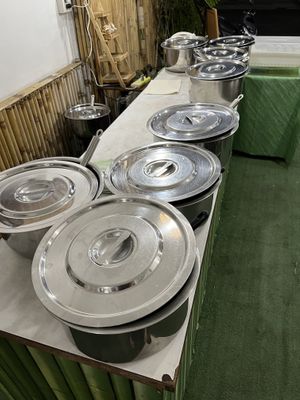 The buffet  at Vegan Khunnay in Koh Samui