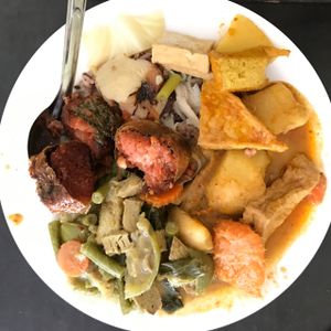 from the buffet at Vegan Khunnay in Koh Samui