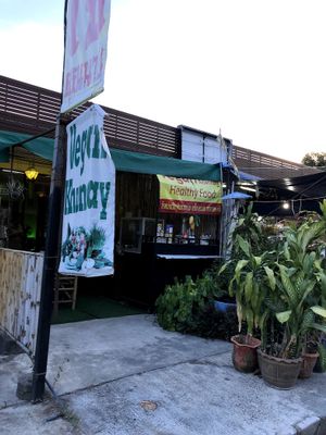 Outside afternoon at Vegan Khunnay in Koh Samui