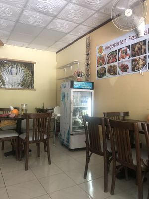 The interior. at Vegan Khunnay in Koh Samui