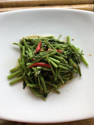 Morning Glory  at Vegan Khunnay in Koh Samui