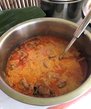Massaman curry at Vegan Khunnay in Koh Samui