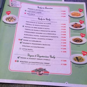 Vegan/Vegetarian Options  at America Graffiti in Treviso