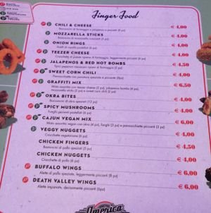 Finger Foods at America Graffiti in Treviso