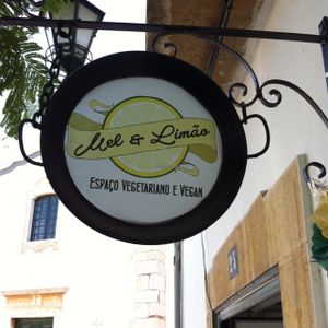 sign of the restaurant at Alcachofra Cafe in Faro