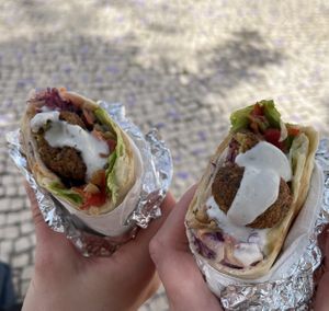  Falafel Wrap  at Alcachofra Cafe in Faro