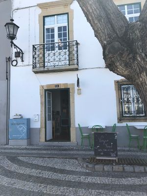 ;-)  at Alcachofra Cafe in Faro