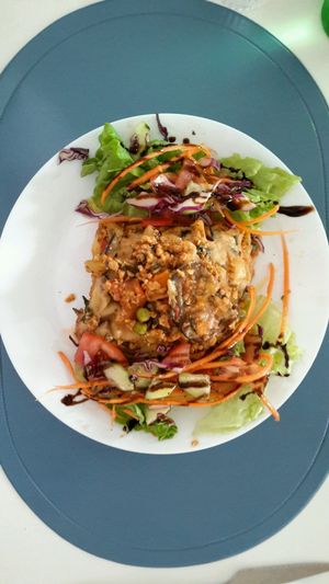 Vegan Lasagne  at Alcachofra Cafe in Faro