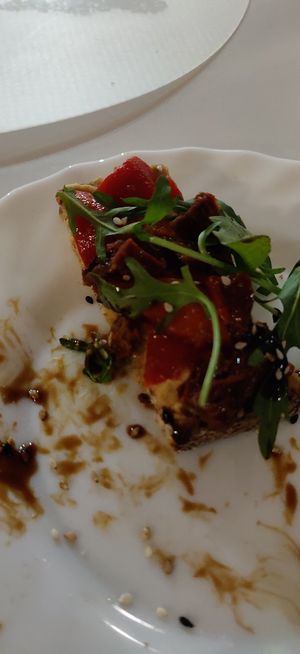 Brushetta at Alcachofra Cafe in Faro