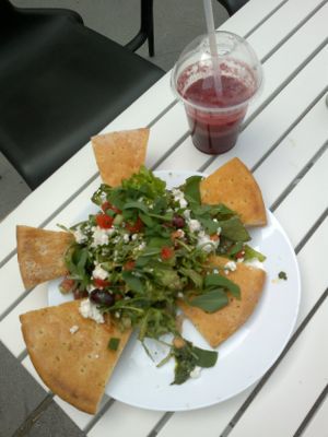 salad at Purebox in Salzburg