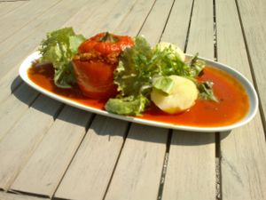 dish of the day at Purebox in Salzburg