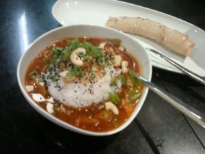 dish of the day and dessert at Purebox in Salzburg