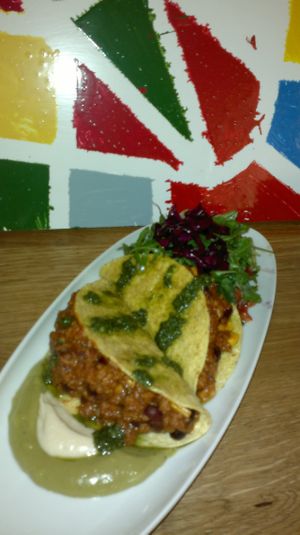 chili sin carne at Purebox in Salzburg