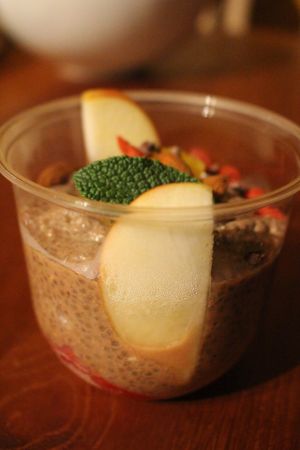 chia pudding at Purebox in Salzburg