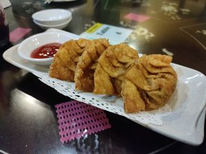 Fried dumplings at Nature's Vegetarian 天然素食馆 - Bangsar Baru in Kuala Lumpur