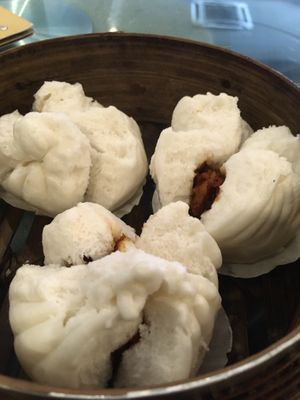 Vegan BBQ steamed buns  at Nature's Vegetarian 天然素食馆 - Bangsar Baru in Kuala Lumpur