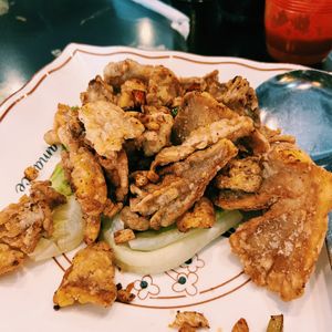 Salt and pepper mushroom (unreal!)  at Nature's Vegetarian 天然素食馆 - Bangsar Baru in Kuala Lumpur