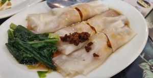 Cheong fun with prawn at Nature's Vegetarian 天然素食馆 - Bangsar Baru in Kuala Lumpur