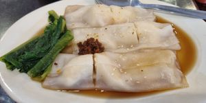 Cheong fun with char siew at Nature's Vegetarian 天然素食馆 - Bangsar Baru in Kuala Lumpur