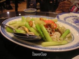 Asparagus and cashew nut dish - delicious at Nature's Vegetarian 天然素食馆 - Bangsar Baru in Kuala Lumpur