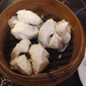 Steamed bbq vegemeat bun at Nature's Vegetarian 天然素食馆 - Bangsar Baru in Kuala Lumpur