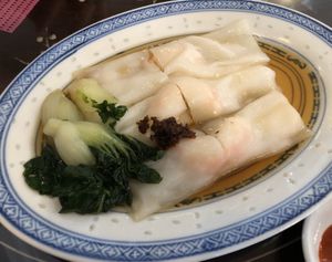 Chee Cheong fun (prawn) at Nature's Vegetarian 天然素食馆 - Bangsar Baru in Kuala Lumpur
