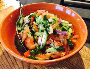 Middle eastern tomato salad at Afghan Marcopolo in Mornington