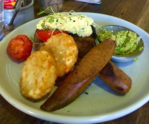 Vegan big breakfast  at Wholefood Merchants Kitchen in Ferntree Gully