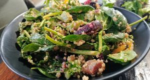 Quinoa and roast vegetable salad at Wholefood Merchants Kitchen in Ferntree Gully