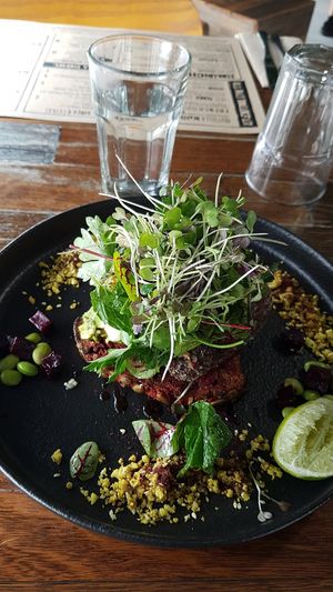 Smashed avocado at Wholefood Merchants Kitchen in Ferntree Gully