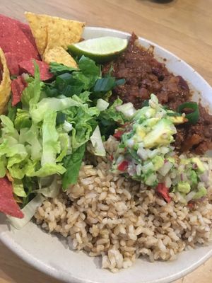 Mexi bowl vegan option at Sprout Wholefood Cafe and Grocer in Naremburn